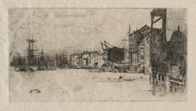 自由貿易埠頭 作： James McNeill Whistler
