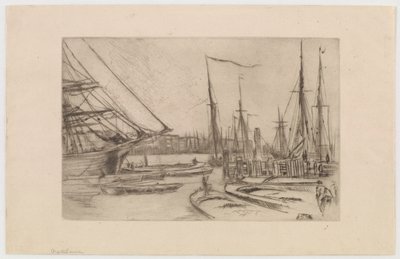 ビリングスゲートから 作： James Abbott McNeill Whistler