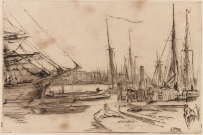 ビリングスゲートから 作： James Abbott McNeill Whistler