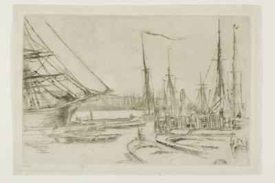 ビリングスゲートから 作： James Abbott McNeill Whistler