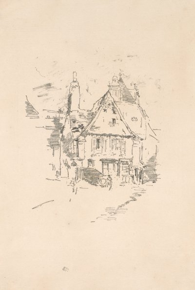 切妻屋根 作： James Abbott McNeill Whistler