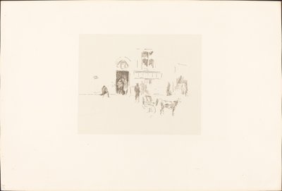 ゲイエティ ステージ ドア 作： James Abbott McNeill Whistler