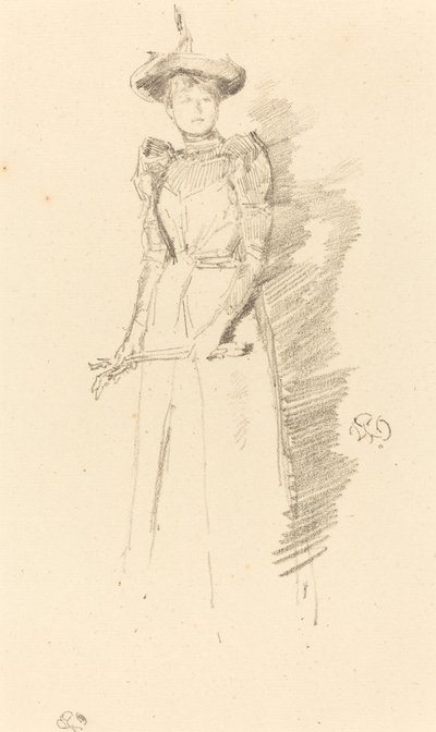 スウェーデンの手袋 作： James Abbott McNeill Whistler