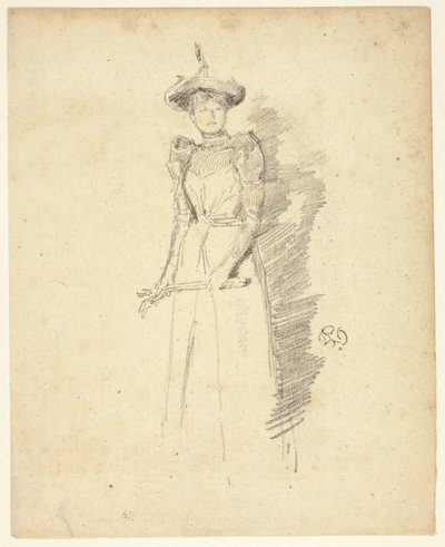 スウェーデンの手袋 作： James McNeill Whistler