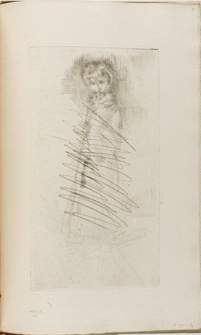 立っている女の子 作： James Abbott McNeill Whistler
