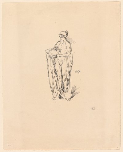 ボウルを持つ少女 作： James Abbott McNeill Whistler