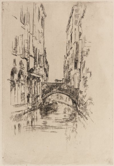 橋の下のゴンドラ 作： James Abbott McNeill Whistler