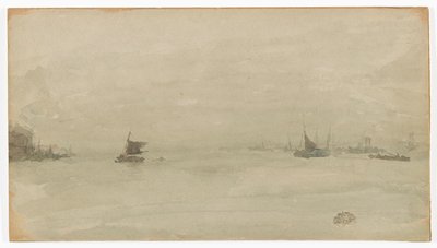 グレーとシルバー - リバプール 作： James Abbott McNeill Whistler
