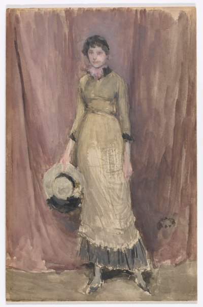 バイオレットとアンバーのハーモニー 作： James Abbott McNeill Whistler