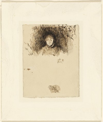 少女の頭 作： James McNeill Whistler