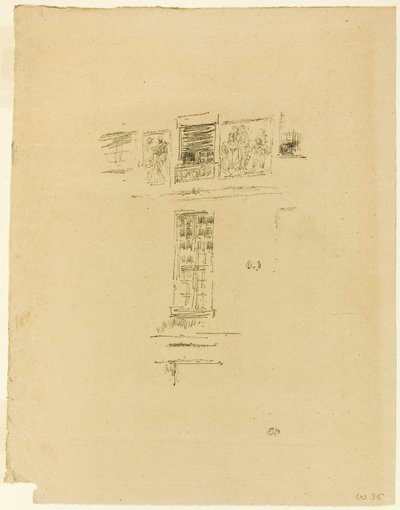 オテル コルベール、ウィンドウズ 作： James McNeill Whistler