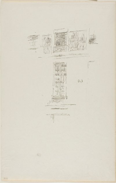 オテル コルベール、ウィンドウズ 作： James McNeill Whistler