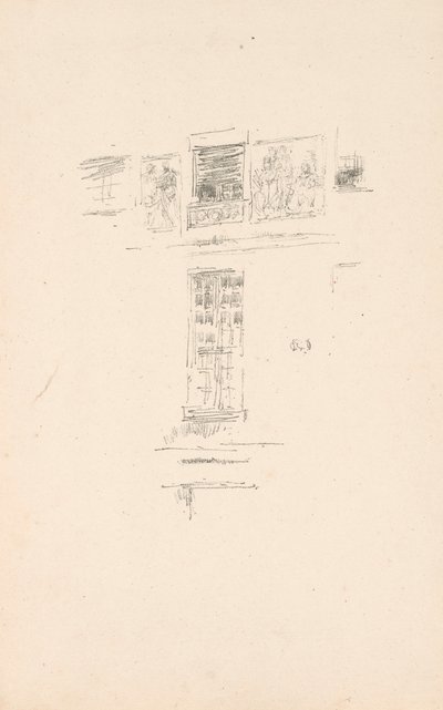 オテル・コルベール、窓 作： James McNeill Whistler