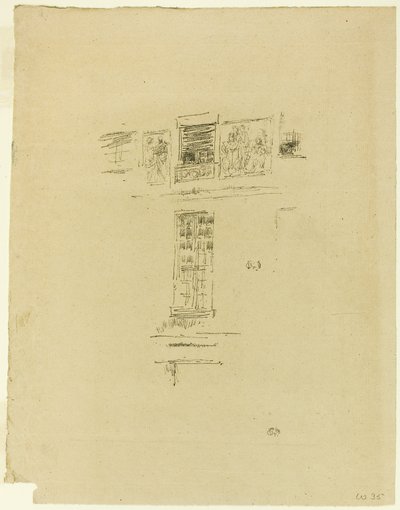 オテル コルベール、ウィンドウズ 作： James Abbott McNeill Whistler