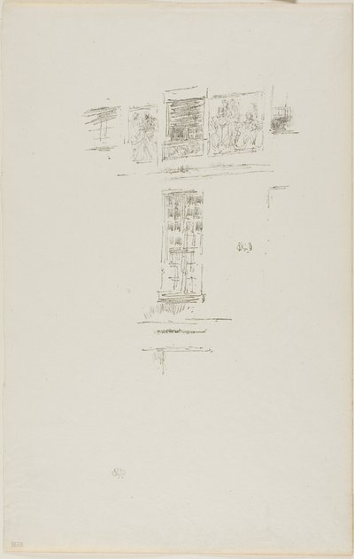 オテル コルベール、ウィンドウズ 作： James Abbott McNeill Whistler