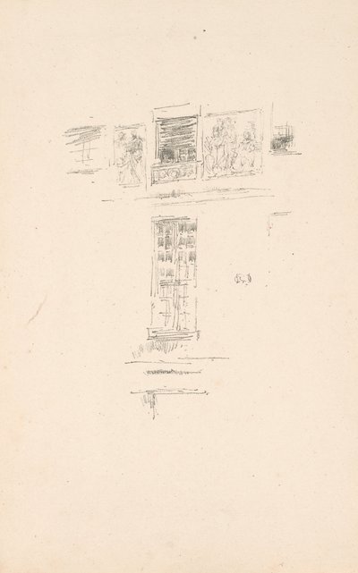 オテル・コルベール、窓 作： James McNeill Whistler