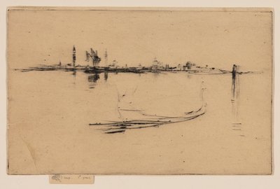 島: 夕方 作： James Abbott McNeill Whistler