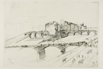 都市の島、パリ 作： James McNeill Whistler