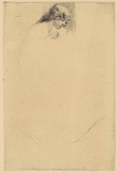 ジョーの曲がった頭 作： James Abbott McNeill Whistler