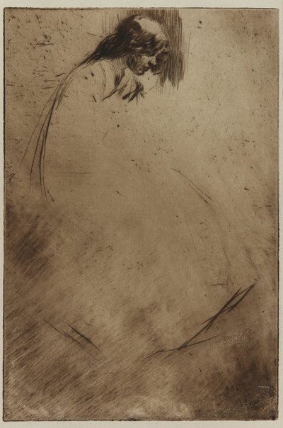 ジョーの曲がった頭 作： James Abbott McNeill Whistler