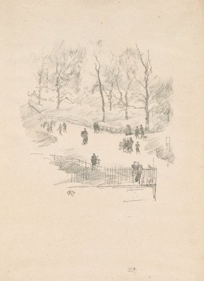 ケンジントン ガーデンズ 作： James Abbott McNeill Whistler