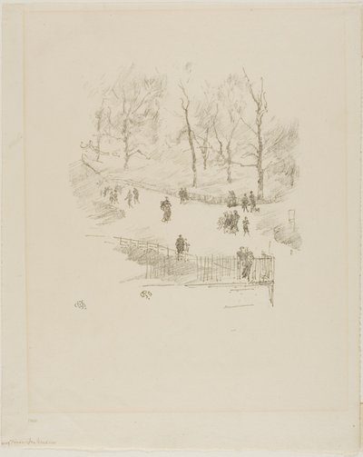 ケンジントン ガーデンズ 作： James Abbott McNeill Whistler