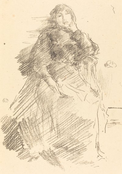 美しい怠惰な女性 作： James Abbott McNeill Whistler