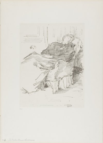 眠れる美女 作： James Abbott McNeill Whistler