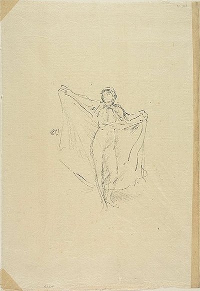 La Danseuse: ヌードの習作 作： James Abbott McNeill Whistler