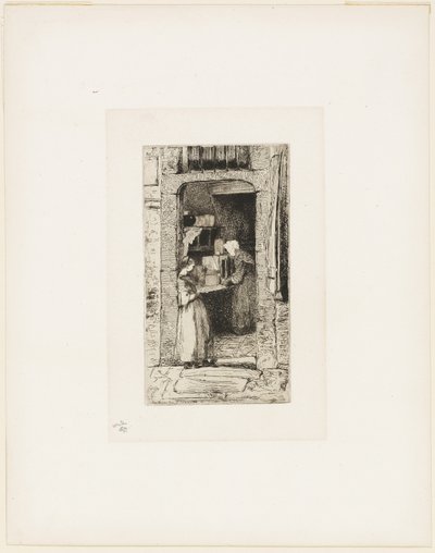 マスタードの売り手 作： James Abbott McNeill Whistler