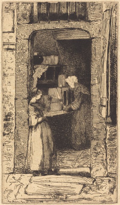 マスタードの売り手 作： James Abbott McNeill Whistler