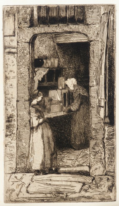 マスタードの売り手 作： James Abbott McNeill Whistler