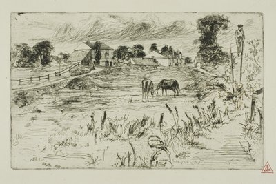 馬のある風景 作： James Abbott McNeill Whistler