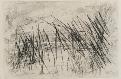 漁師のいる風景 作： James Abbott McNeill Whistler