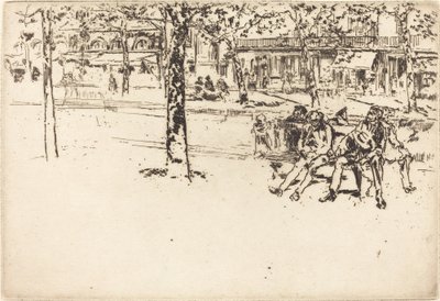 Boulevard Poissonniere 作： James Abbott McNeill Whistler