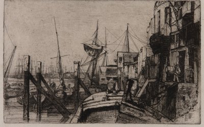 ライムハウス 作： James Abbott McNeill Whistler