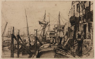 ライムハウス 作： James Abbott McNeill Whistler