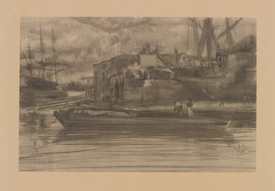 ライムハウス 作： James Abbott McNeill Whistler