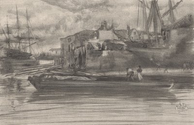 ライムハウス 作： James Abbott McNeill Whistler