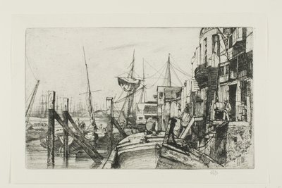 ライムハウス 作： James Abbott McNeill Whistler