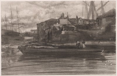 ライムハウス 作： James McNeill Whistler