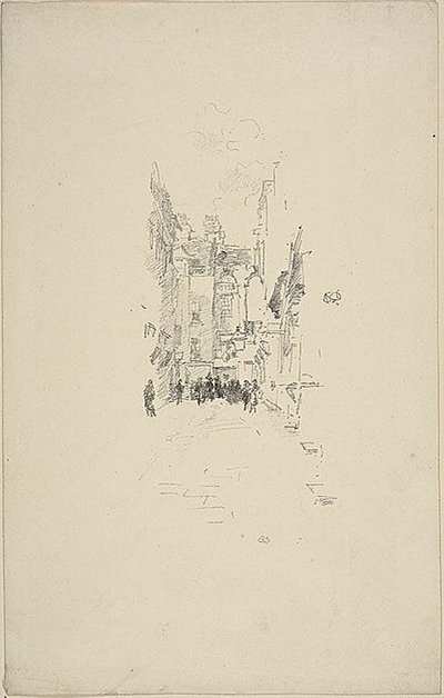 リトル コート、クロス フェア 作： James Abbott McNeill Whistler