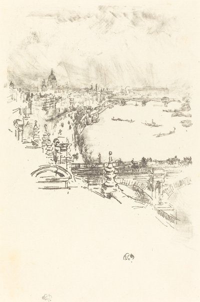 リトル・ロンドン 作： James Abbott McNeill Whistler
