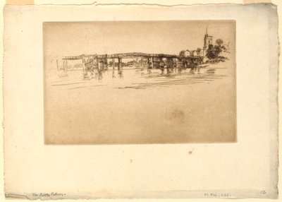 リトル・パトニー・ブリッジ 作： James Abbott McNeill Whistler