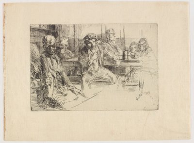Longshore men 作： James Abbott McNeill Whistler