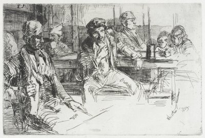 港湾労働者 作： James McNeill Whistler