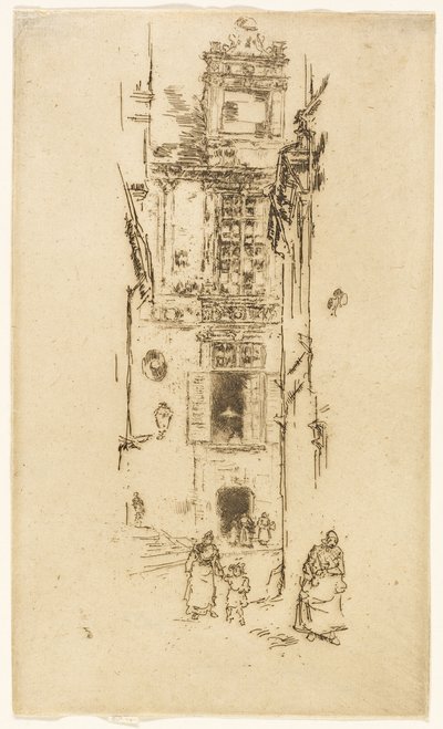 市庁舎、ロシュ 作： James Abbott McNeill Whistler