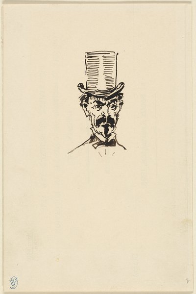 トップハットの男 作： James McNeill Whistler