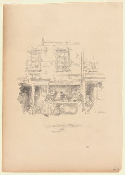 マウンダーズ・フィッシュ・ショップ、チェルシー 作： James McNeill Whistler