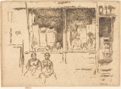 メロンショップ、ハウンズディッチ 作： James Abbott McNeill Whistler